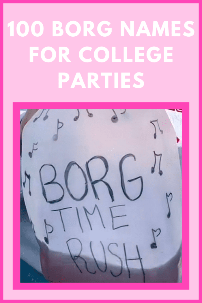 100 Insanely Good Borg Name Ideas for College Parties